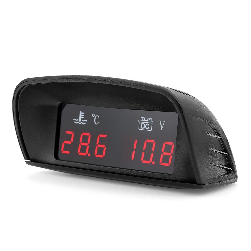 2 IN 1 Water Temperature Gauge Digital Led Voltmeter For Car Truck Motorcycle Car Temperature Sensor 10mm 1/8 NPT Celsius Degree