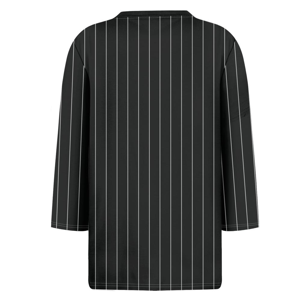 Женская модная повседневная свободная футболка с круглым вырезом и рукавами 3/4 с принтом, женский топ