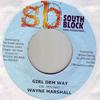 7-дюймовая пластинка WAYNE MARSHALL / REAGAN - Girl Dem Way / Weh Yu Want South Block 2003 Ямайка Регги, Ска и Даб