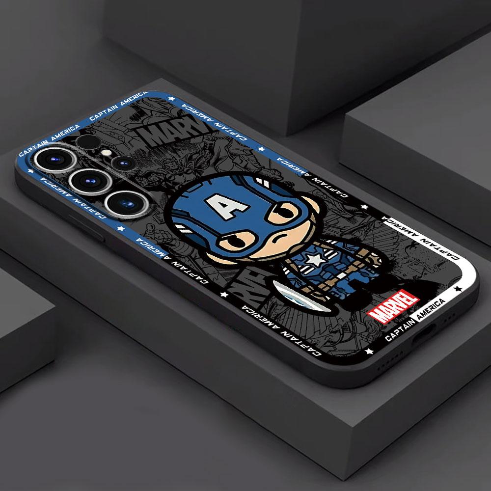 Чехол для телефона Samsung Galaxy S24 S22 Plus S23 S8 S9 S10e S20 FE S21 Ultra 5G S10 Marvel Spider Man Venom Черный Мягкий
