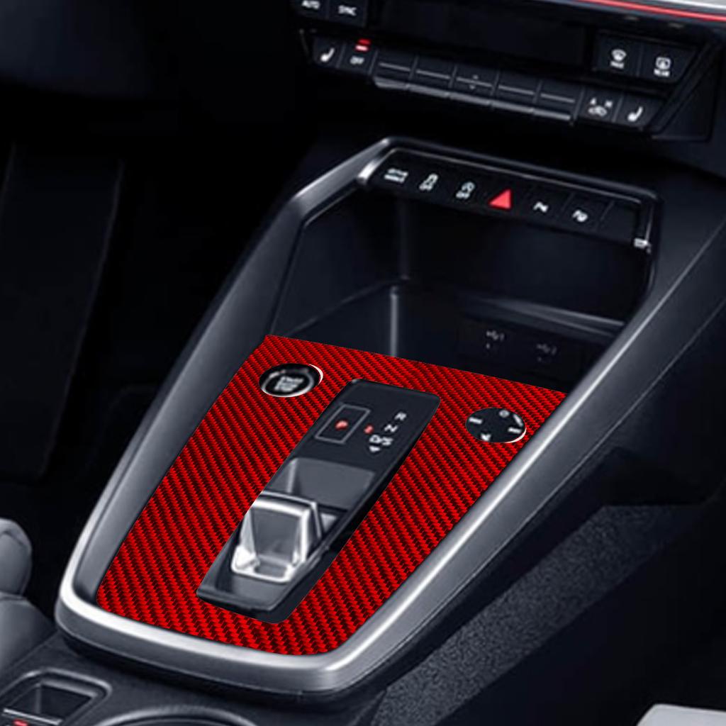 Carbon Fiber Transmission Panel Adhesive Film Cover Dashboard Sticker Enhances Cabin Aesthetic For Gear Selector Region