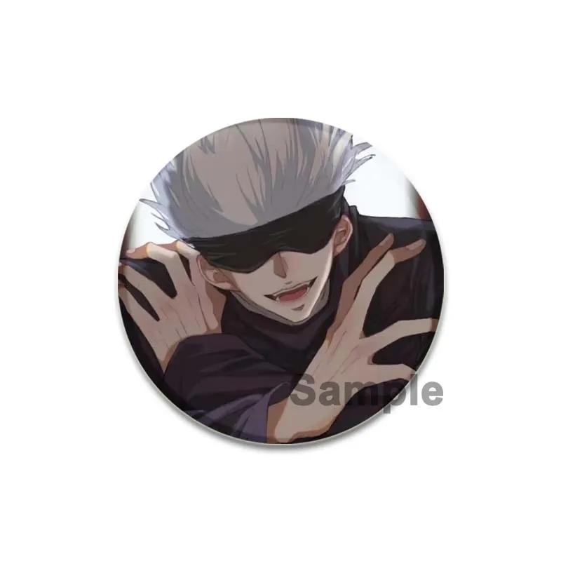 32/44/58mm Cute Anime Style Jujutsu Kaisen Brooch Satoru Gojou Cosplay Comic Button Pins Clothes Backpacks Cartoon Badge Jewelry Accessorie