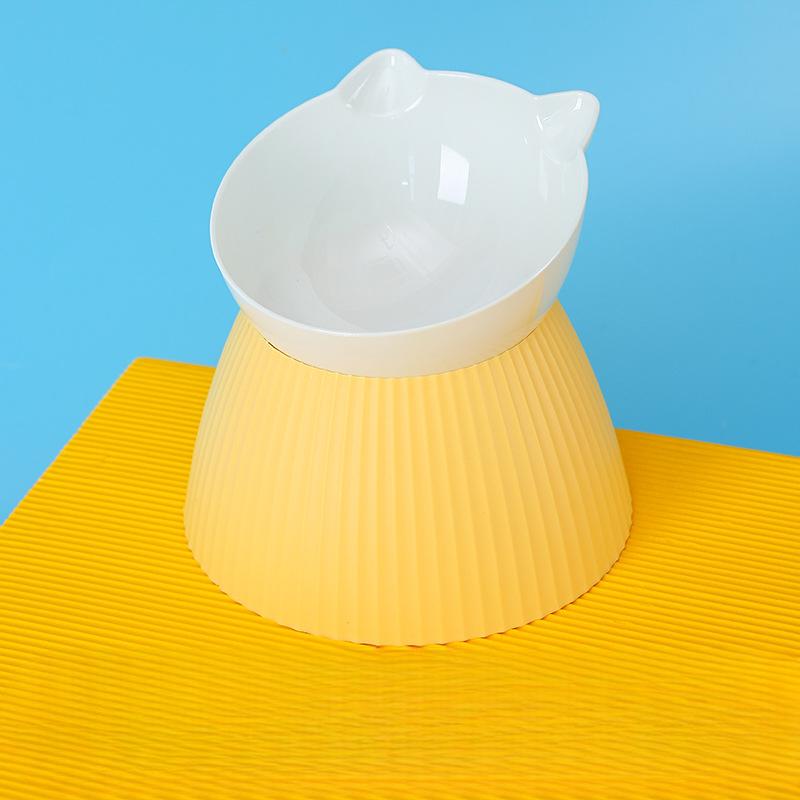 Миска для кошек с защитой от опрокидывания и защитой шеи, миска для домашних животных, устойчивая к ударам, миска для корма для собак, высокая миска для домашних животных в скандинавском стиле