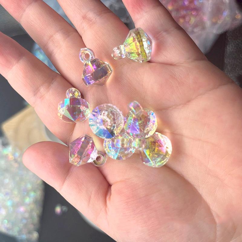 20 шт., цветные хрустальные бусины, граненые шарики, аксессуары, ювелирные изделия