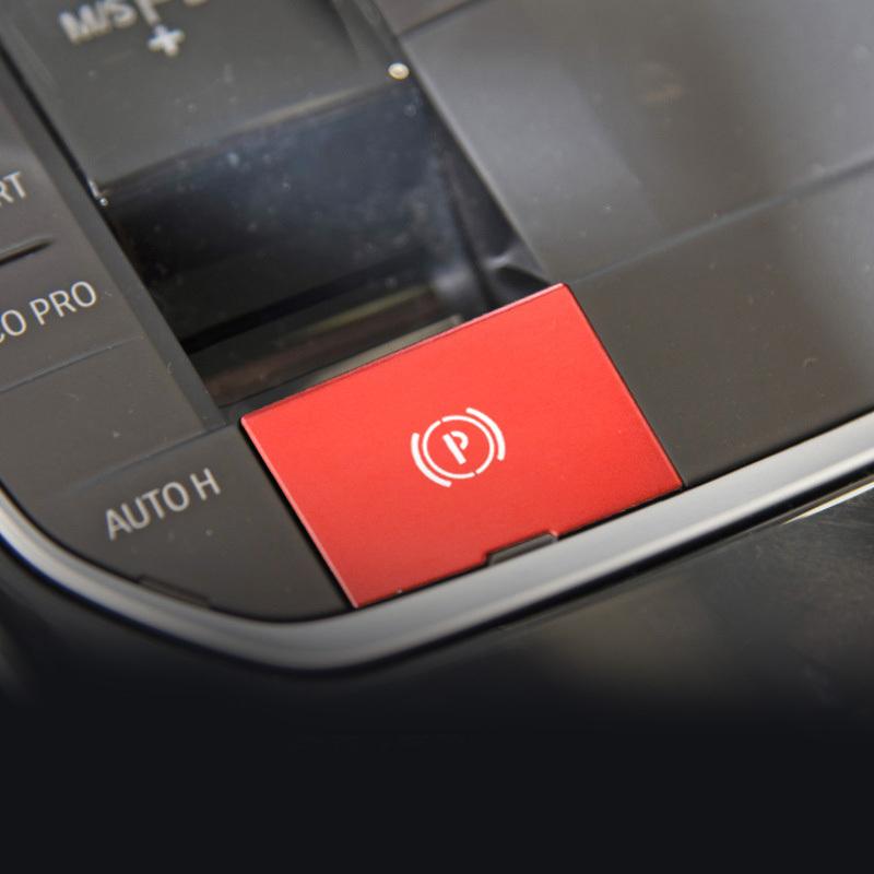 Electronic Handbrake Buttons Decals For BMW 3 Series G20 G28 - A Key Start Button Decoration Cover Trim Aluminum Alloy