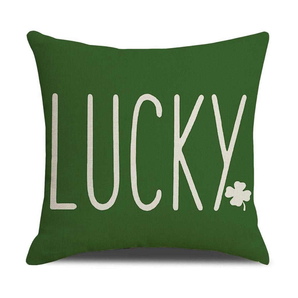 Улица. Чехол на подушку из хлопка и льна ко Дню Святого Патрика, наволочка для дивана, домашний декор, 18 дюймов