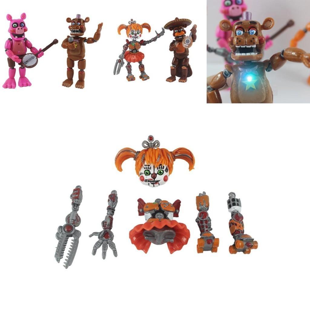 Светящиеся фигурки Five Nights At Freddy's из ПВХ. Идеально подходят для украшения тортов.
