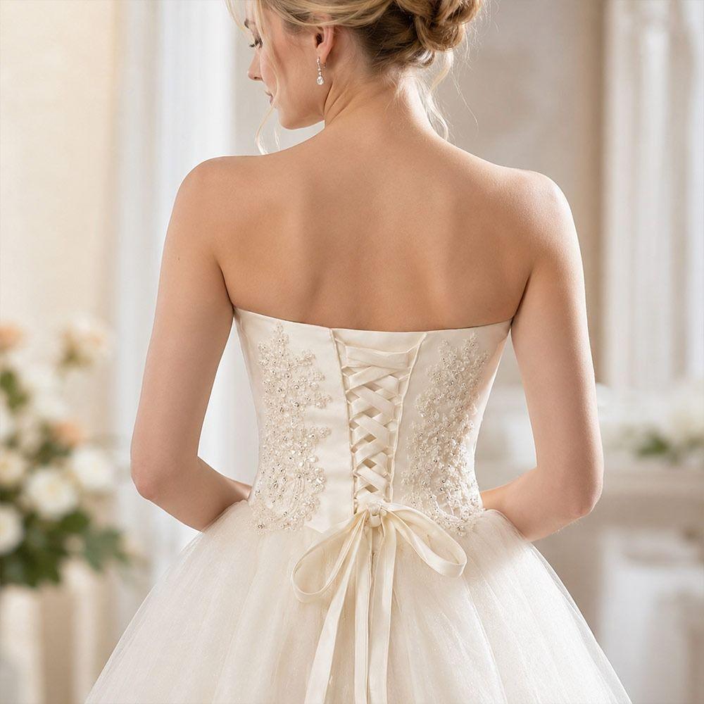 Ultra-Thin Gown Corset Tie Satin Lace-Up Ribbon Tie Bandage Rope Strap For Bridal Evening Party