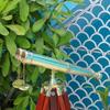 Nautical Gold Finish Brass Antique Binocular With Wooden Tripod Stand Gift