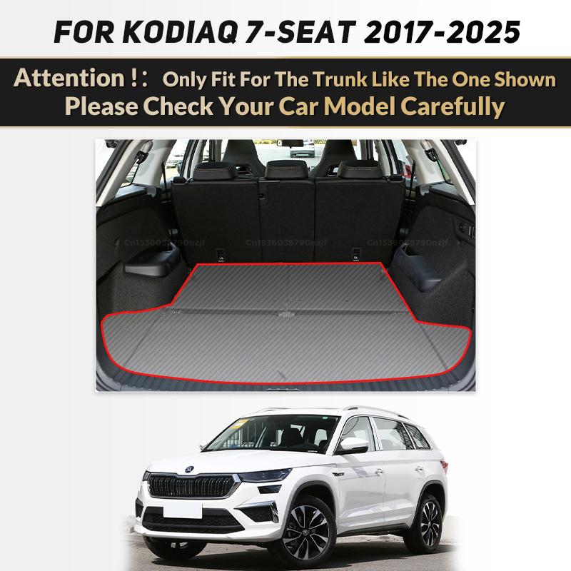 Для Skoda Kodiaq 7-местный 2017-2025 24 23 22 21 20 19 18 Lutehil Коврик в багажник автомобиля Автоаксессуары Автодекор салона