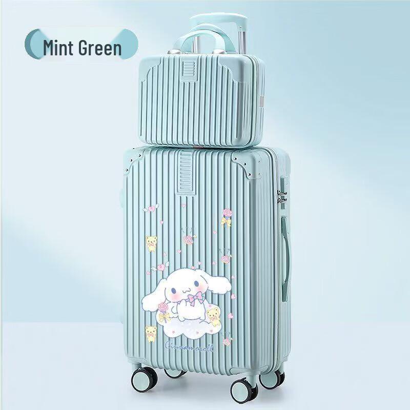 Пластиковый чемодан на колесах с рисунком Кролика Синнаморолл