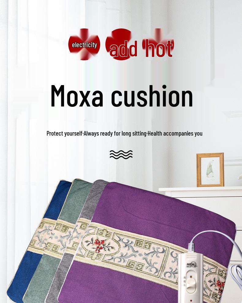 Электрическая нагревающая подушка-сиденье с полынью для осени/зимы – Домашняя/Офисная подушка для горячих примочек с мокса-терапией