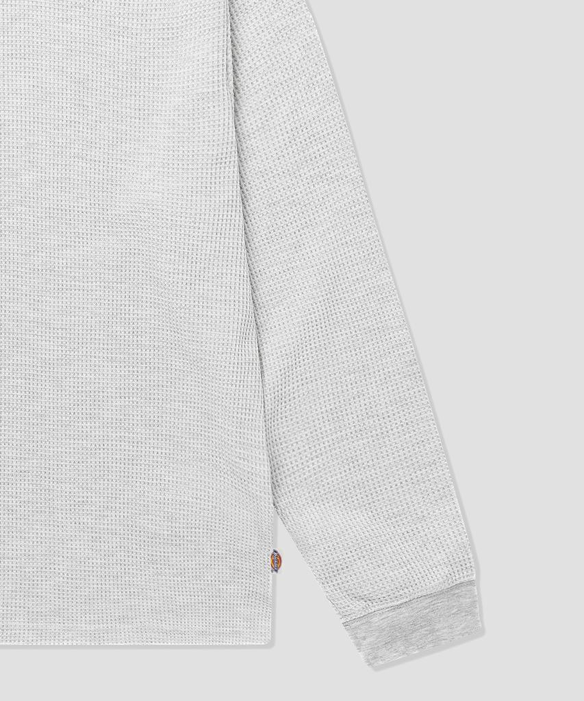 DICKIES Regular Fit Waffle Long Sleeve White Melange
