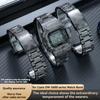 Камуфляжный титановый сплав Ремешок для часов Безель Набор Для Casio G-SHOCK DW5600 GWB5600 G5600E GWM5610 -Черный металлический корпус Ремешок С инструментами