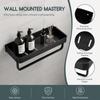 Aluminum Towel Rack Wall Mounted Storage Shelf Multipurpose Bathroom Shelf  Shower Area