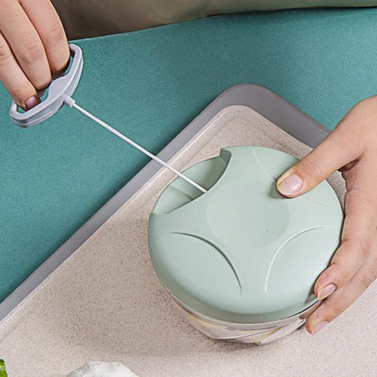 500/900 мл мешалка для чеснока, ручной кухонный комбайн, измельчитель овощей, ручная веревка, резак для лука для овощей, фруктов, орехов, трав, легко очищаемый кухонный инструмент