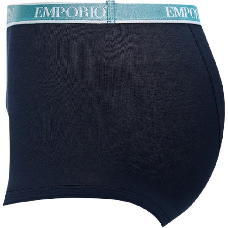 Emporio Armani Логотип Буквы Трусы Три штуки Мужское нижнее белье Темно-синий 111473-3F717-64135