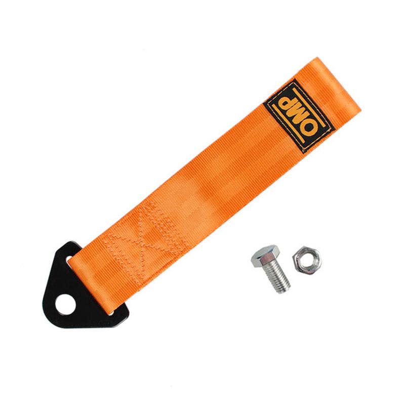 Универсальный высокопрочный нейлоновый буксирный ремень 28 см, автомобильные гоночные буксировочные тросы, тросы для авто прицепа, бампер прицепа, Макс. 2 т, буксировочный ремень с гайкой