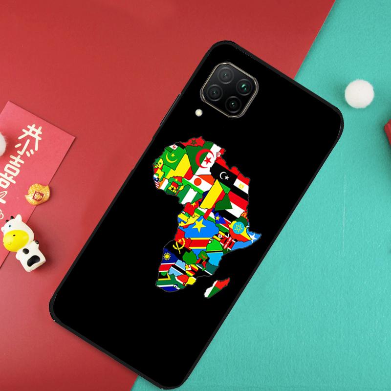 Карта Африки География Для Huawei Nova Y73 Y70 Y72 Y60 Y90 Y61 Y91 8i 7i 11i 12i 12s 9 10 SE P20 P30 P40 Lite Чехол