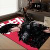 Dark Warrior Rising Floor Mat for Living Room, Game Rooms, Office, Bedroom, Office Floor Mat Playful Design, Christmas fan gifts