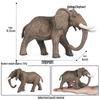 Kids' Wild Animal Figures: Lion, Tiger, Cow, Goat, Rhino, Horse, Leopard, Elephant - Plastic Educational Toys