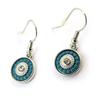 [N5034] - Silver Turquoise 'Navajos' Designer Earrings