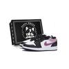 Air Jordan 1 Износостойкие Низкие Винтажные Баскетбольные Кроссовки Мужские Черно-Розовые 553558-131(Team85-S-BOX-A)