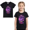 4141 Детская футболка для девочек с принтом Lily Lovebraids, короткий рукав, круглый вырез