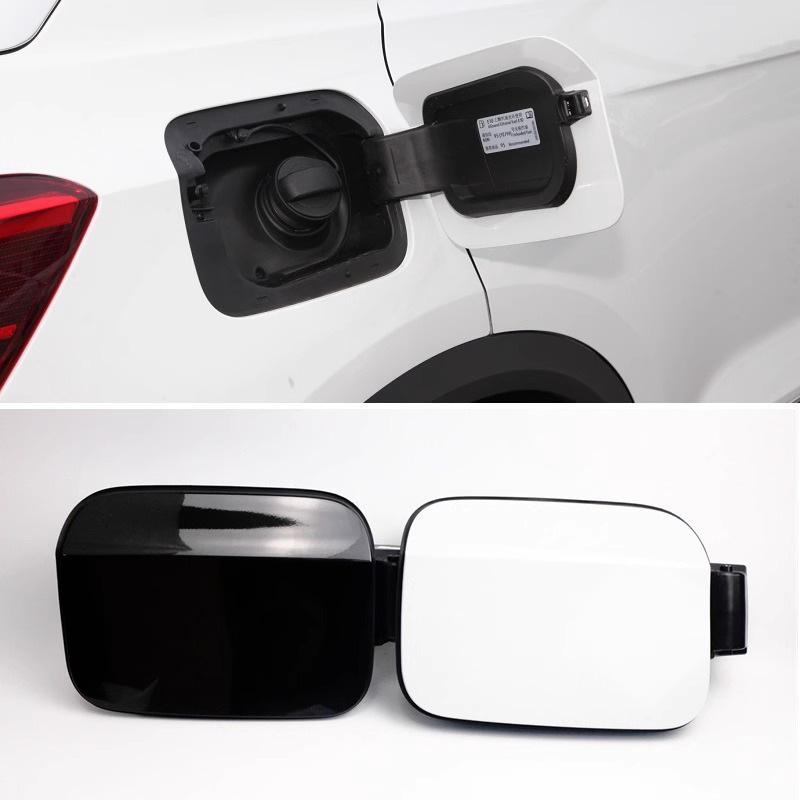 T-Cross Fuel Filler Cap: Small Door Gasoline Tank Cover in Black and White with Paint