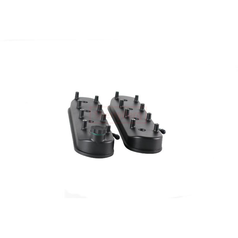 SherryBerg Quality Cast Aluminum Engines Valve Cover with Coil Mounts Compatible with FOR GM LS LS1 LS2 LS3 LS6 5.3 6.0 - Black