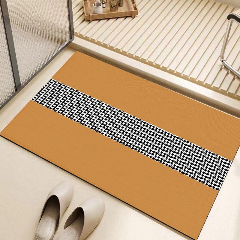 Мягкий коврик для пола в ванной из диатомовой грязи, впитывающий коврик, коврик для ног в туалете, нескользящий быстросохнущий коврик для туалетной двери