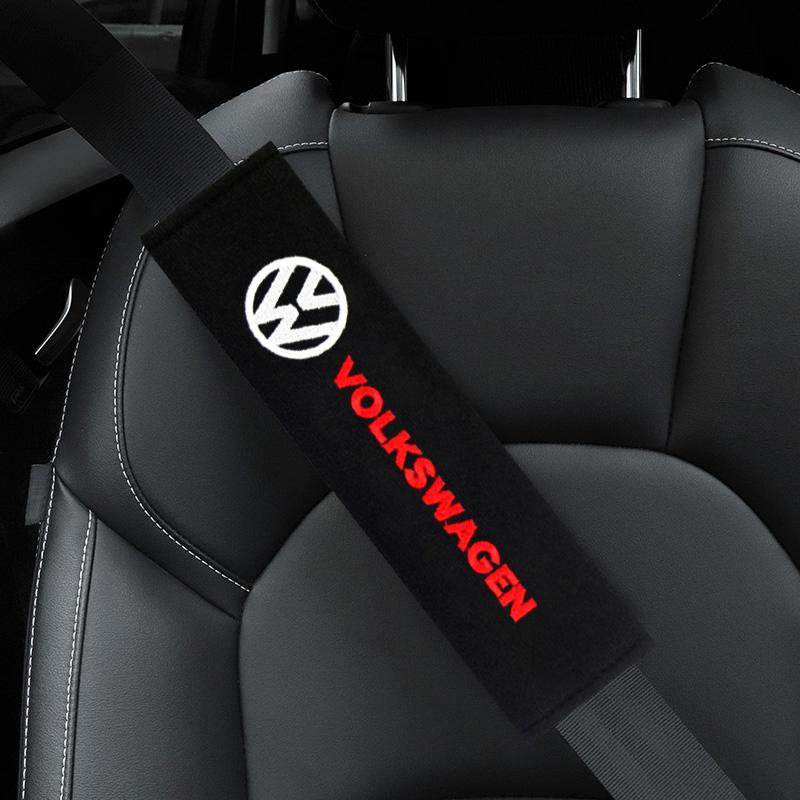 2Pcs Auto Car Cotton Seat Belt Cover Case for Volkswagen VW Transporter T5 2010 2011 2012 2013 2014 2015 Auto Accessories zd0