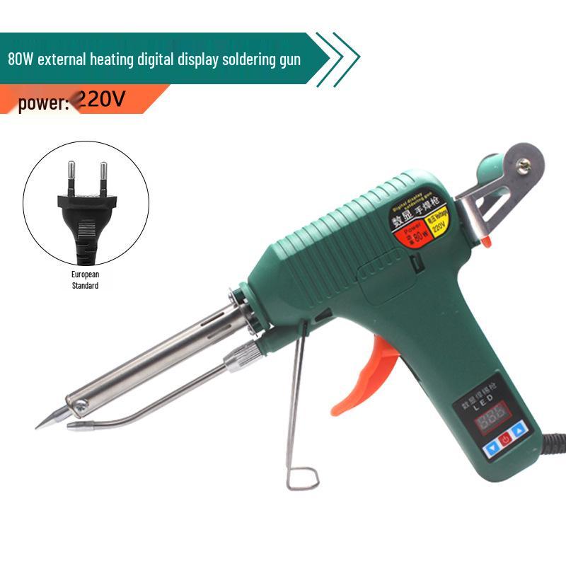 Мощный паяльник с цифровым дисплеем мощностью 80 Вт и автоматической подачей олова