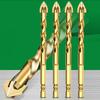 High Hardness Cross Hex Tile Drill Bit Four-Edged Hexagonal Shank Drill Bit Set  Drilling Tool