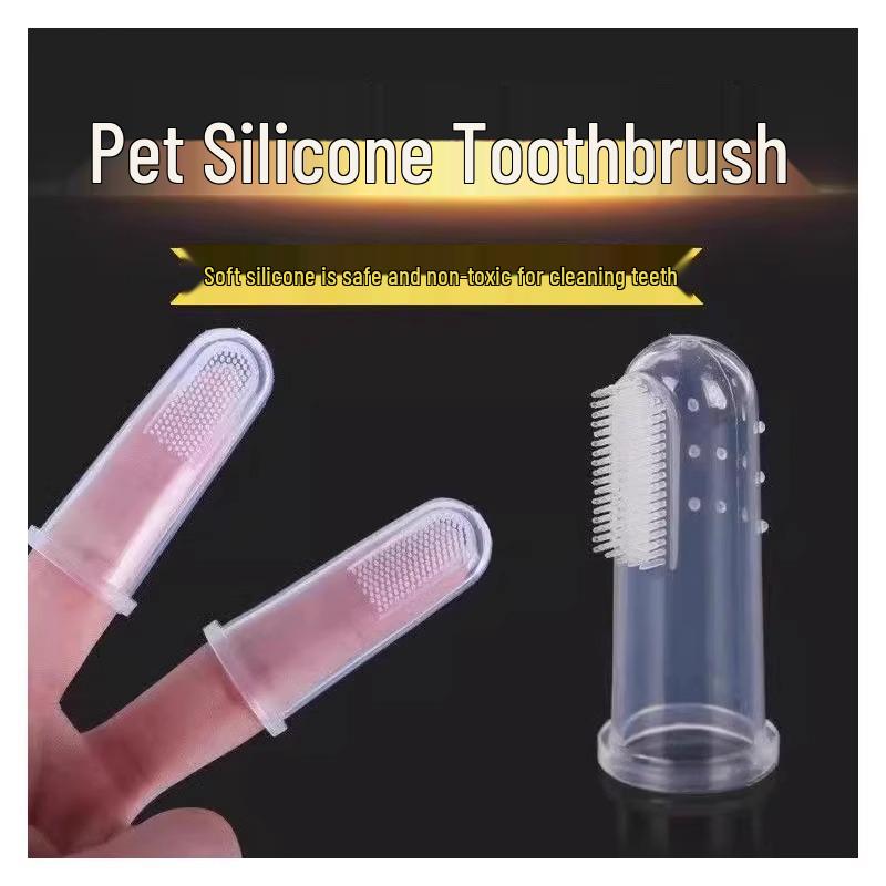 Newcomer Discount: Silicone Finger Sleeve Toothbrush for Cat and Dog Dental Care