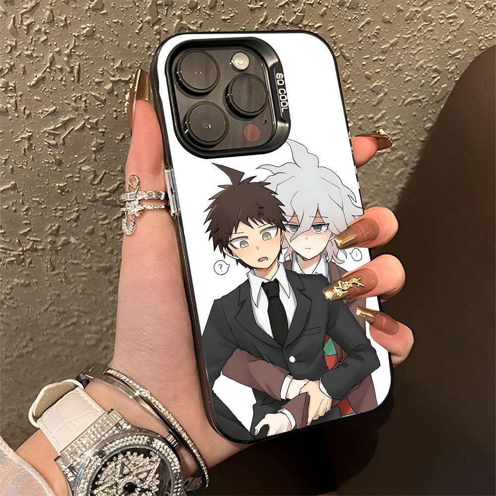 Чехол для телефона Нагито Хаджиме Комахина для iPhone 15,16,12,14,13,17,11,E,Pro,Max,Plus,Air,Mini Черный ТПУ Чехол