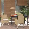 Day and Night - Day and Night 5-piece Garden Furniture Set with Beige Synthetic Rattan Cushions