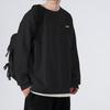 Li Ning Training Series однотонный логотип спортивный свитер с круглым вырезом длинный рукав толстовка мужская толстовка черный AWDQ643-4