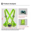 Легкий регулируемый светоотражающий жилет безопасности Hi Vis куртка для бега, езды на велосипеде, контроля дорожного движения, работы