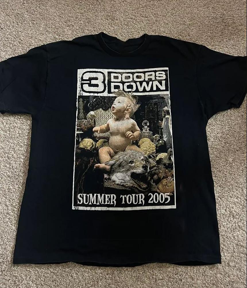 3 DOORS DOWN Band Summer TOUR Tee Cotton Unisex Shirt Full Size AL098 Unisex T-Shirt