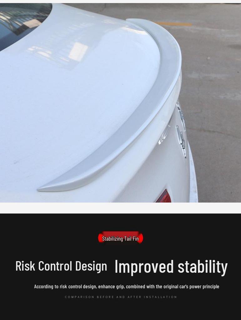 Совместимый задний спойлер Hongqi H5: Окрашенное крыло без сверления для 18 моделей