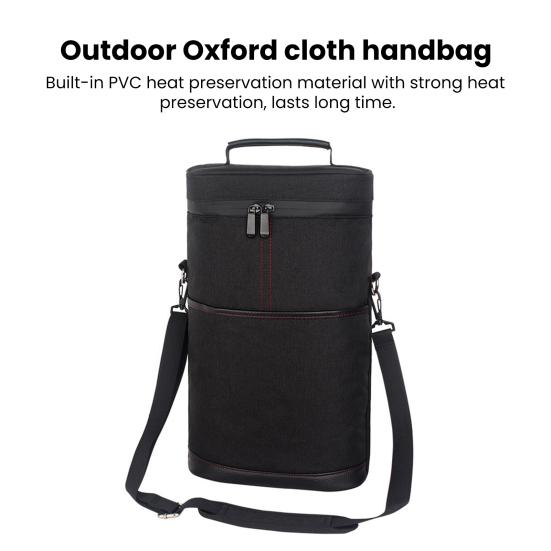 Сумка-холодильник для красного вина большой вместимости, непротекаемая, водонепроницаемая, из ткани Оксфорд, с термоизоляцией, с ручкой и регулируемым ремнем
