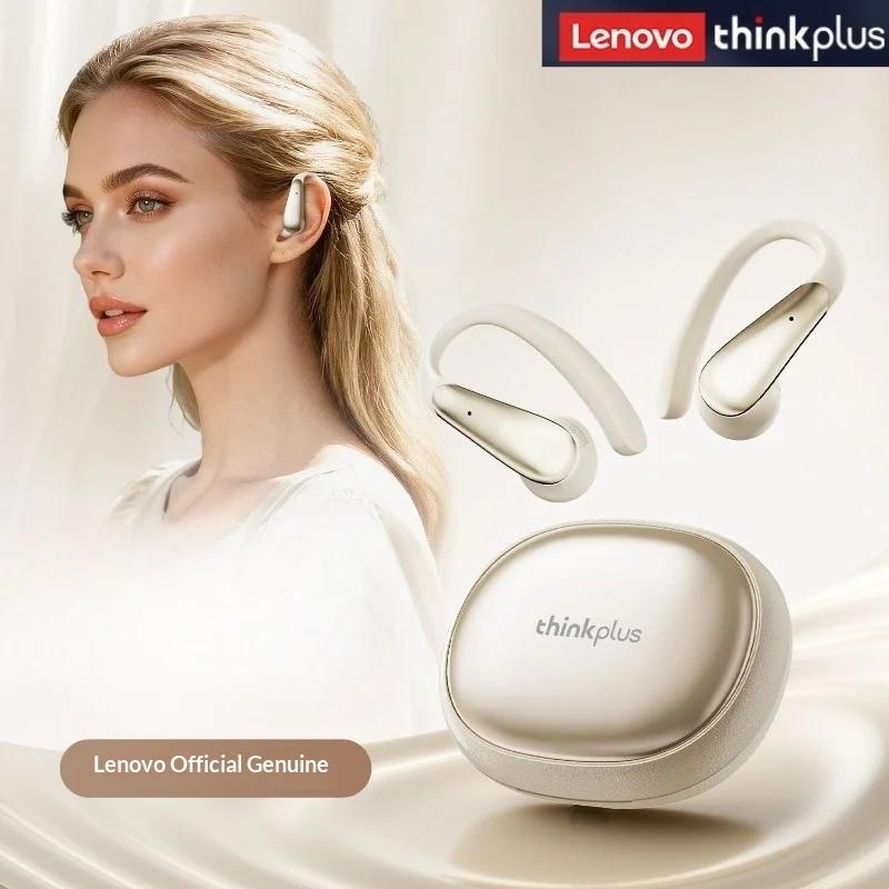 Lenovo Наушники LK40 OWS с ушным крючком, беспроводные, Bluetooth 5.4, звук Hi-Fi, наушник для игр, спорта, водонепроницаемые, для музыки, с шумоподавлением, гарнитура для HD-звонков