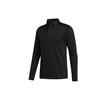 Golf Fleece Long Sleeve Polo Shirt Men Tops Black FS6850