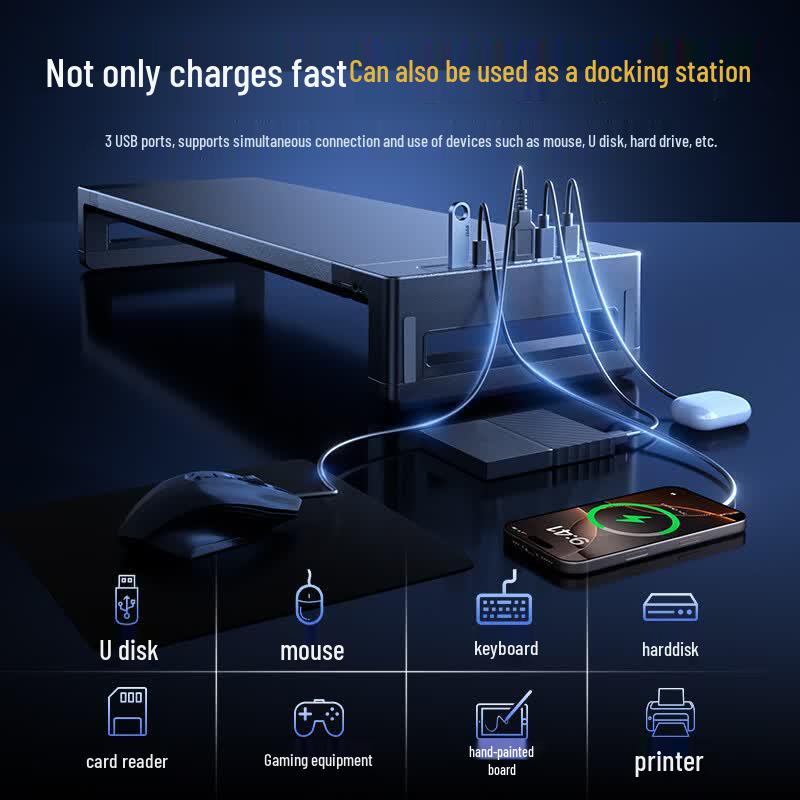 VENIDER Многофункциональная подставка для монитора с USB 3.0 концентратором