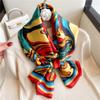 New Four Seasons Available New Silk Large Size Thin Outer Wear Neck Protection Scarf Sunscreen Warm Beach Towel For Women