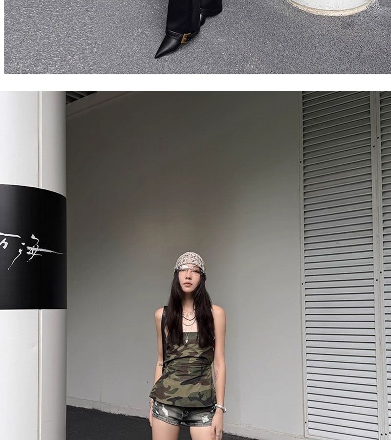 Облегающие остроносые ботфорты на высоком каблуке, ботинки на тонком каблуке, новая модная высокая обувь осень-зима 2025, ковбойские сапоги в западном стиле