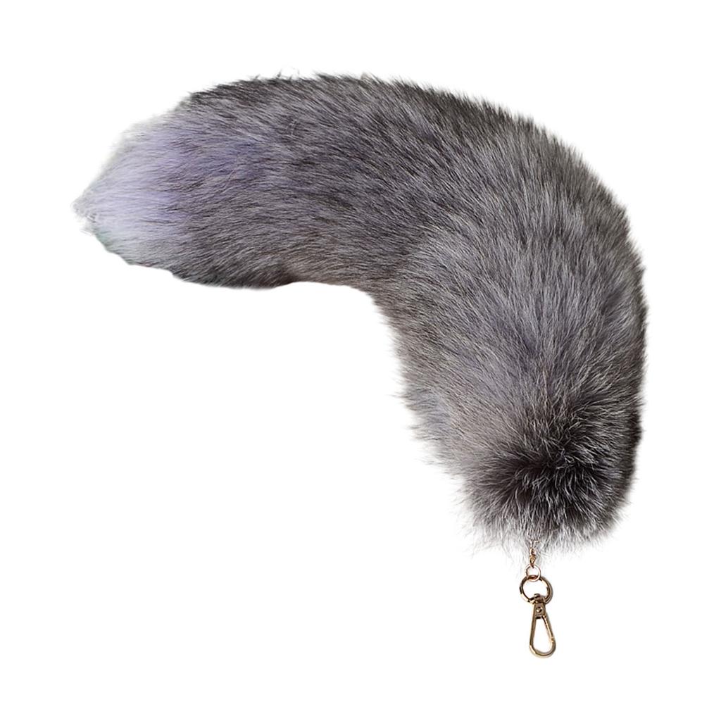 Милый брелок-подвеска для сумки с хвостиком, брелок для ключей, мягкий и нежный, аксессуар для ключей, подарок на рождественскую вечеринку для женщин