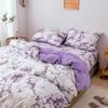 6 цветов, комплект пододеяльников с подушкой, пододеяльник с мраморным принтом, одинарный, двойной, полный комплект постельного белья размера «queen-size», на молнии