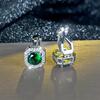 Simple Square CZ Clip Earrings for Women Girls Cute No Pierced Earrings Wedding Party Jewelry